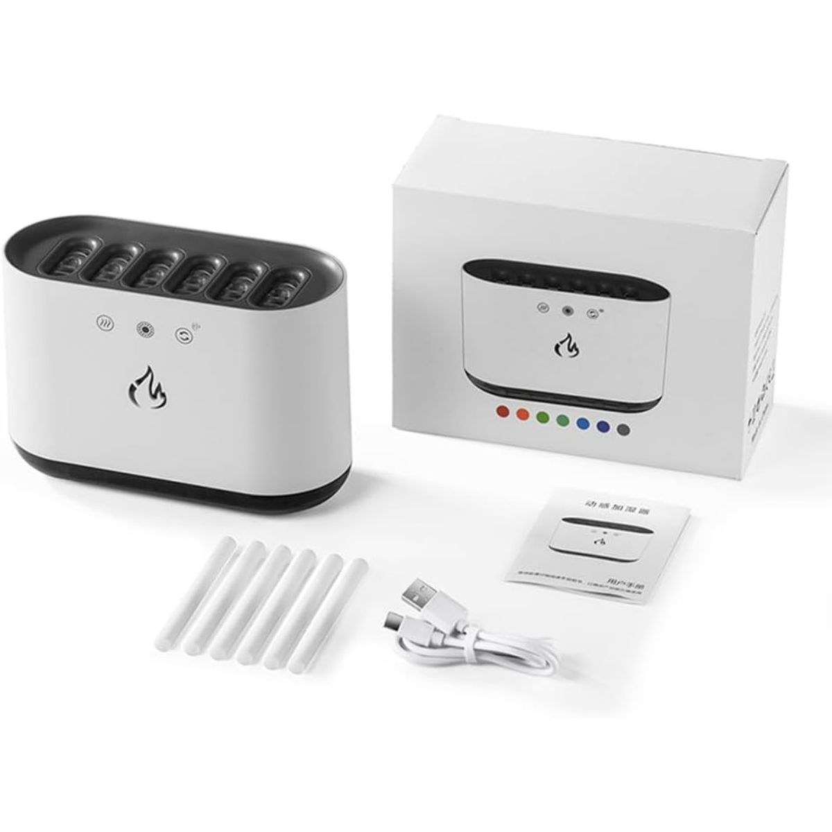 Humidificadora Flama de Fuego Multicolor