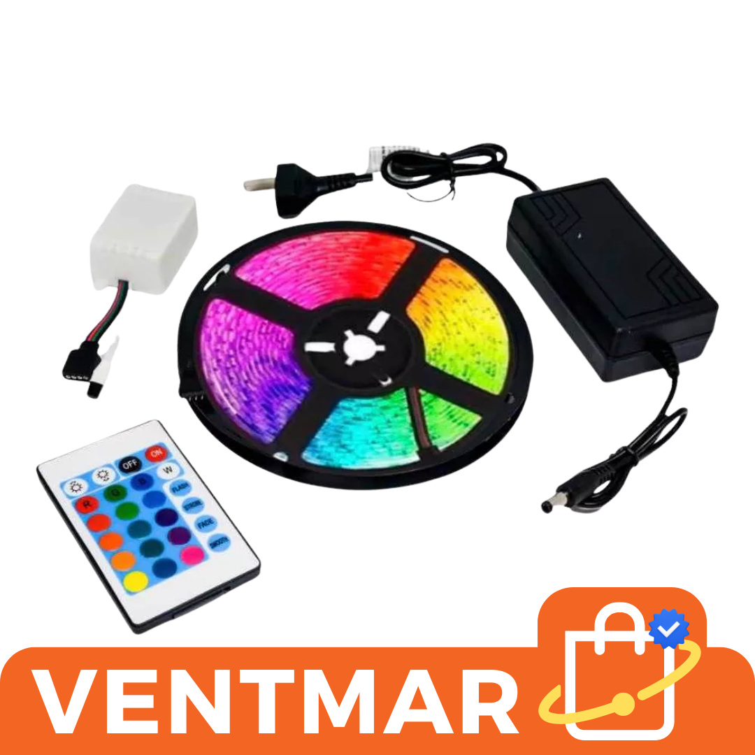 Kit Tira Led RGB 5mts